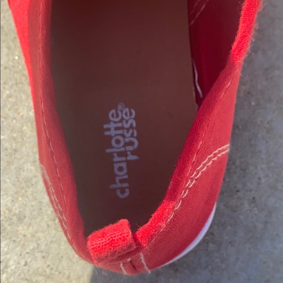 Charlotte Russe Red Sneakers - Picture 4 of 5